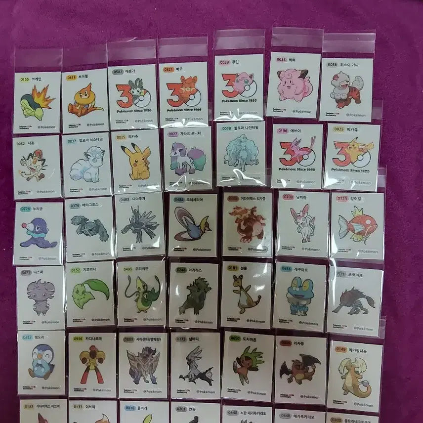 [BUNJANG] Pokemon Sticker Set / 포켓몬 띠부씰 시즌5 일괄 판매