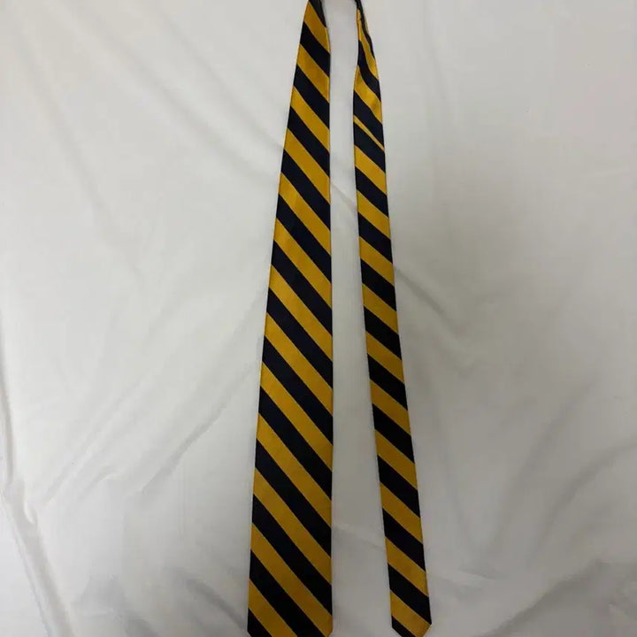 [BUNJANG] J.Crew Striped Silk Necktie Yellow/Navy / 제이크루 스트라이프 넥타이 옐로우/네이비