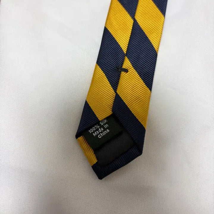 [BUNJANG] J.Crew Striped Silk Necktie Yellow/Navy / 제이크루 스트라이프 넥타이 옐로우/네이비