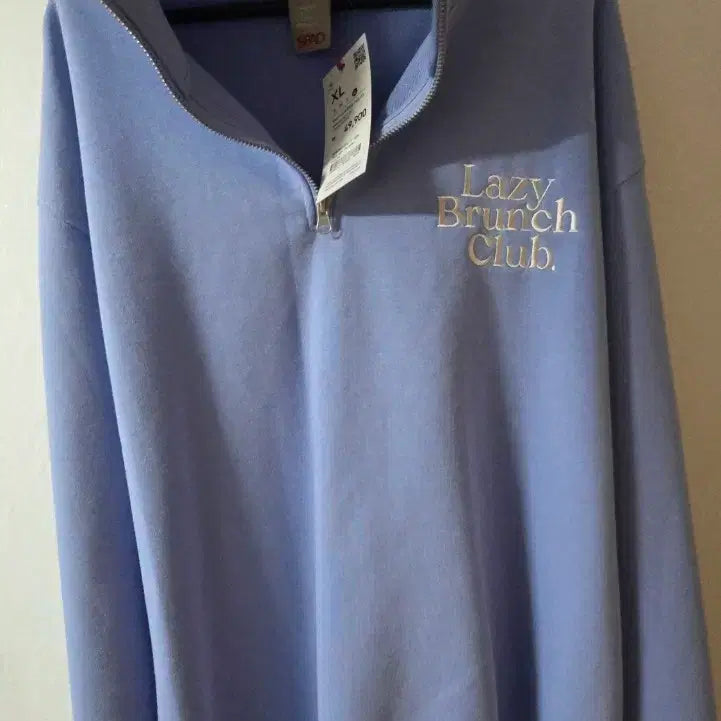 [BUNJANG] SPAO Brunch Club Half-Zip Sweatshirt / 스파오 brunch club 반집업 스웨트 셔츠