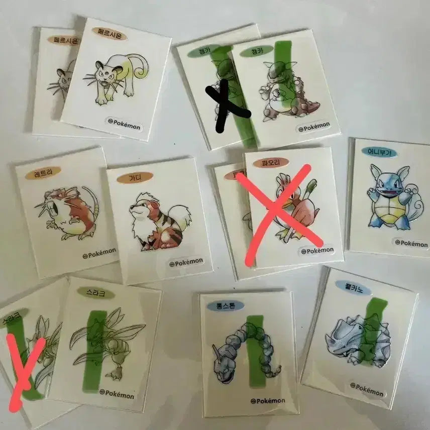 [BUNJANG] Pokemon 30th Anniversary Special Ttibusil Trading Sticker Set / 아트워크 포켓몬 30주년 스페셜 띠부씰 교환