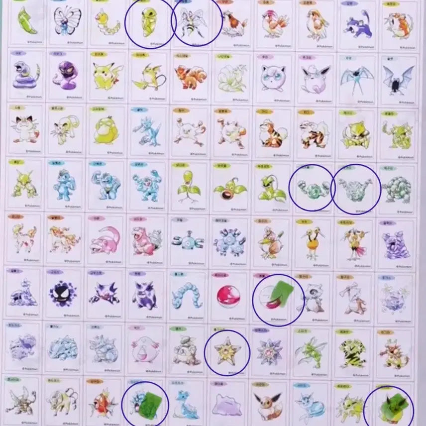 [BUNJANG] Pokemon 30th Anniversary Special Ttibusil Trading Sticker Set / 아트워크 포켓몬 30주년 스페셜 띠부씰 교환