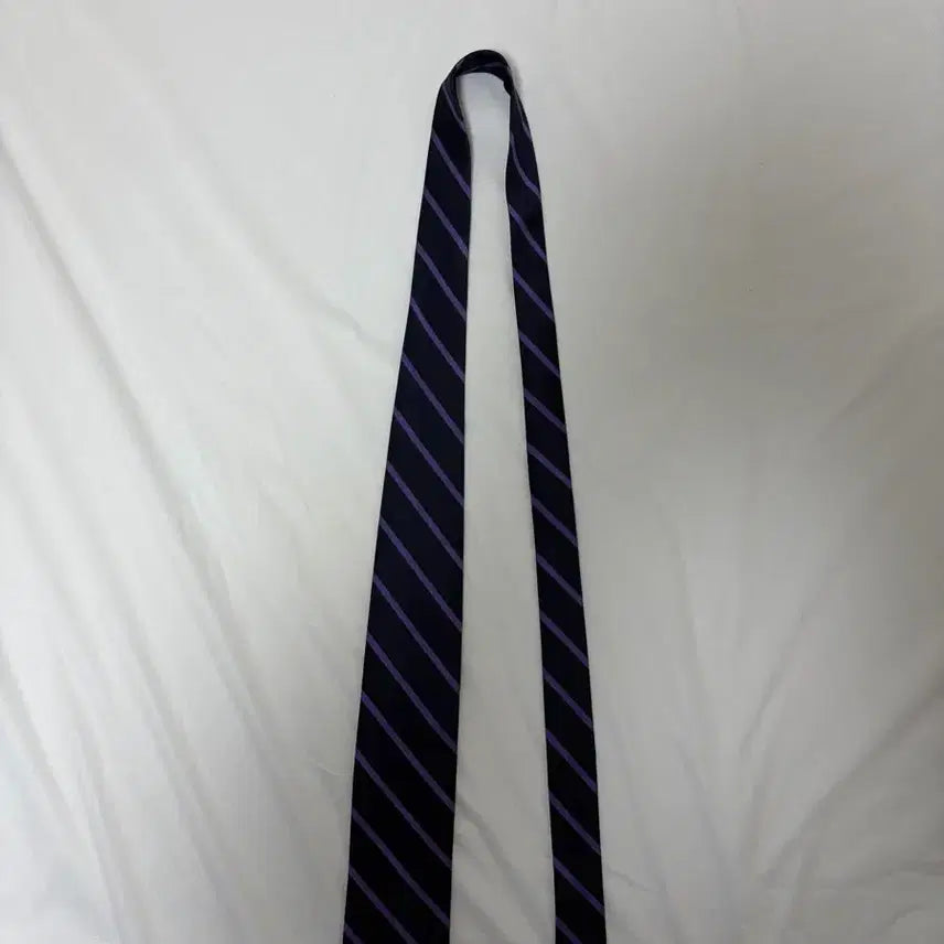 [BUNJANG] J.Crew Striped Silk Necktie Navy/Purple / 제이크루 스트라이프 넥타이 네이비/퍼플