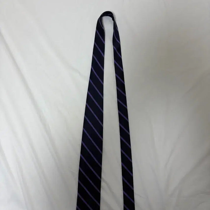 [BUNJANG] J.Crew Striped Silk Necktie Navy/Purple / 제이크루 스트라이프 넥타이 네이비/퍼플