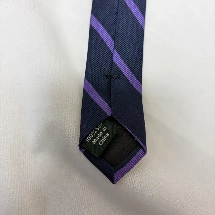 [BUNJANG] J.Crew Striped Silk Necktie Navy/Purple / 제이크루 스트라이프 넥타이 네이비/퍼플
