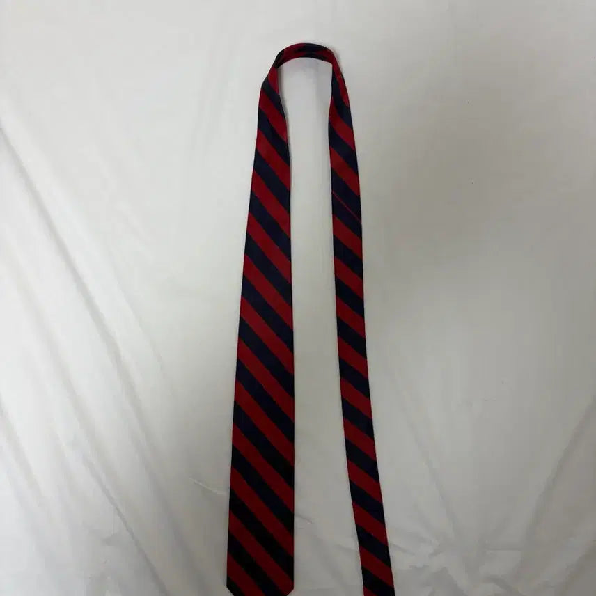 [BUNJANG] J.Crew Striped Silk Necktie Red/Navy / 제이크루 스트라이프 넥타이 레드/네이비