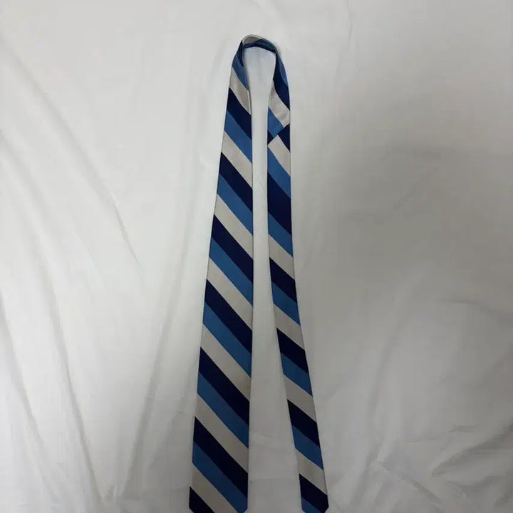 [BUNJANG] J.Crew Stripe Silk Necktie Blue/Navy / 제이크루 스트라이프 넥타이 블루/네이비