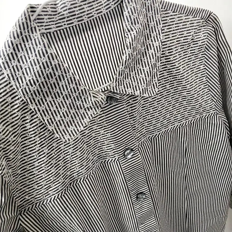 [BUNJANG] SUNGRACE Japanese Vintage Stripe Shirt Size 80 / SUNGRACE 일본빈티지 스트라이프 셔츠 80
