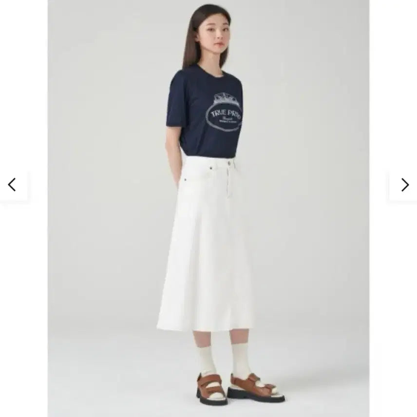 [BUNJANG] Beanpole 23 A-Line Denim Skirt Size 27 / 빈폴 23 A라인 데님 스커트 27
