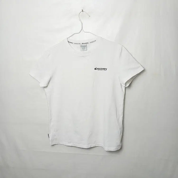 [BUNJANG] Discovery White Round T-Shirt / 디스커버리 화이트 라운드 반팔티셔츠 95