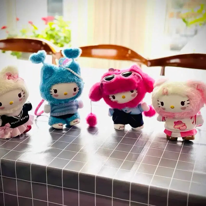[BUNJANG] Miniso Hello Kitty Popstar Keychain Doll / 미니소 헬로키티 팝스타 키링 인형 키부부