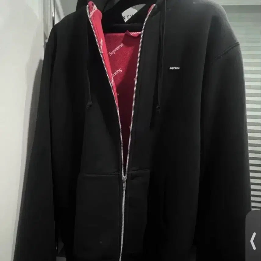 [BUNJANG] Supreme Small Logo Hooded Zip-Up / [L] 슈프림 스몰로고 후드집업