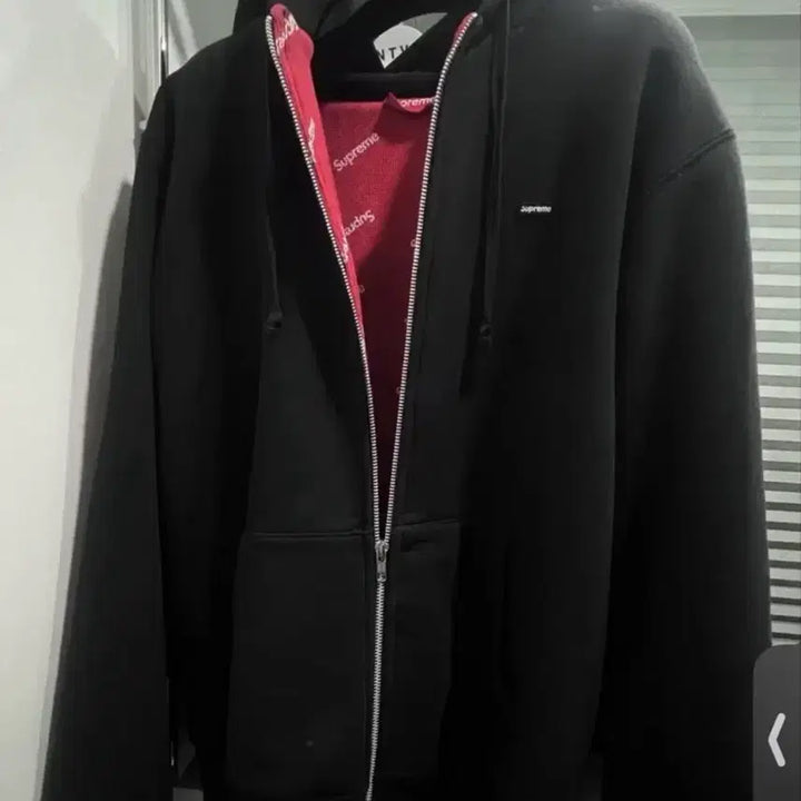 [BUNJANG] Supreme Small Logo Hooded Zip-Up / [L] 슈프림 스몰로고 후드집업