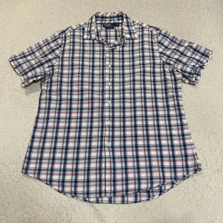 [BUNJANG] Polo Ralph Lauren Check Short Sleeve Shirt XL / 폴로 랄프로렌 체크 반팔 셔츠 XL