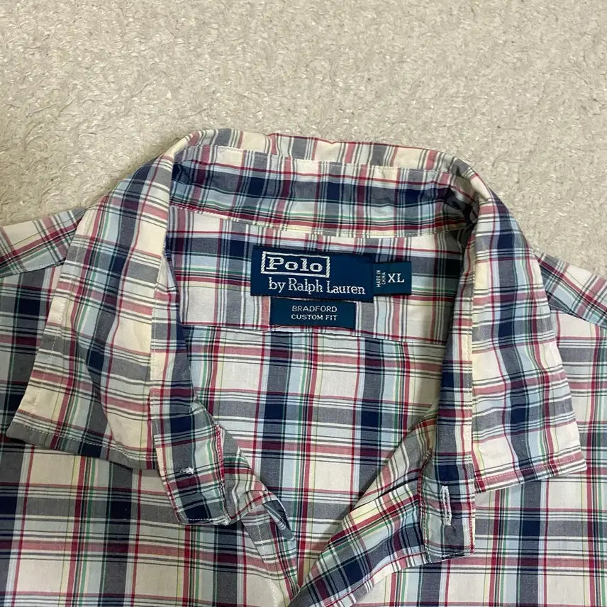[BUNJANG] Polo Ralph Lauren Check Short Sleeve Shirt XL / 폴로 랄프로렌 체크 반팔 셔츠 XL