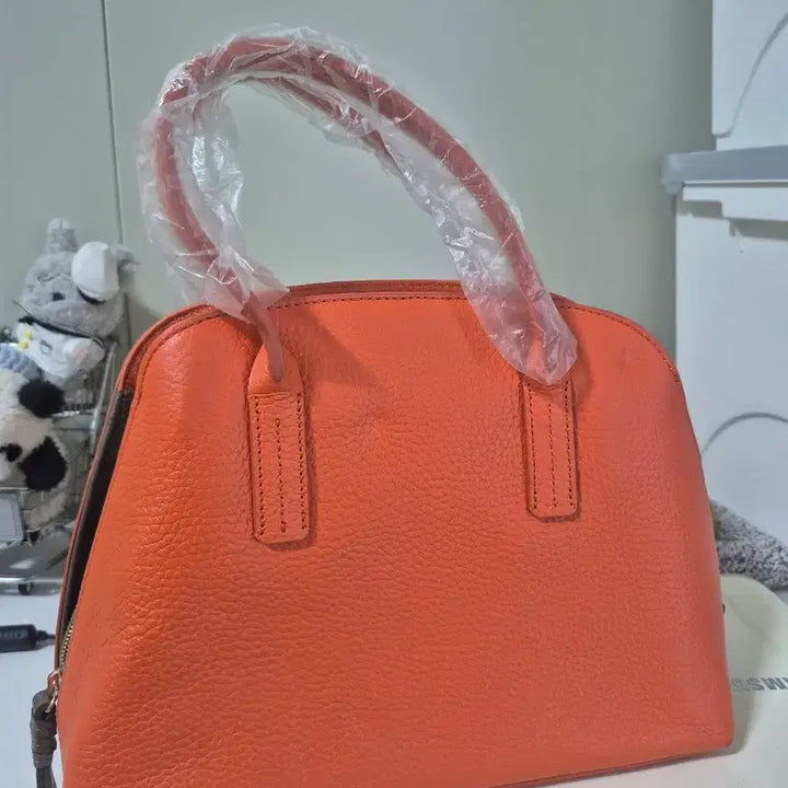 [BUNJANG] Andiata Orange Leather Tote Bag / 앤디아타 오렌지 가죽 토트백 새상품