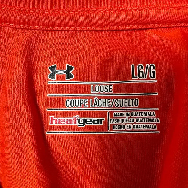 [BUNJANG] Under Armour MLB Detroit Tigers Collaboration Performance Short Sleeve T-Shirt (Orange) / (미착용)언더아머 MLB 디트로이트 타이거즈 콜라보 기능성 반팔티