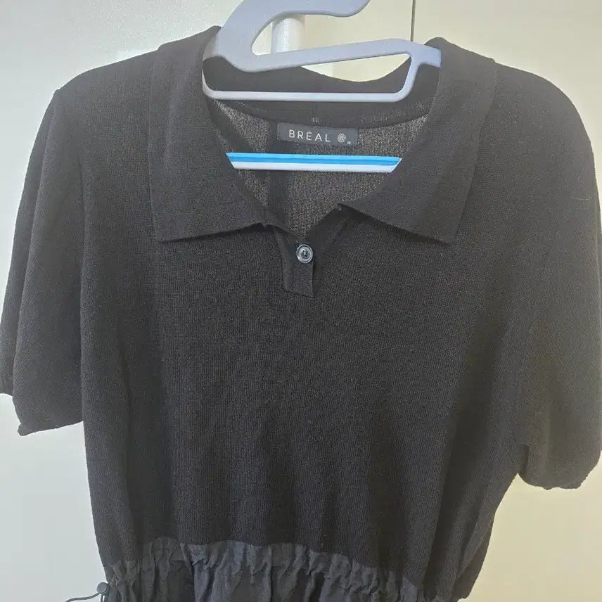 [BUNJANG] BREAL Black Short Sleeve Long Dress / BREAL B. 블랙 반팔 롱 원피스