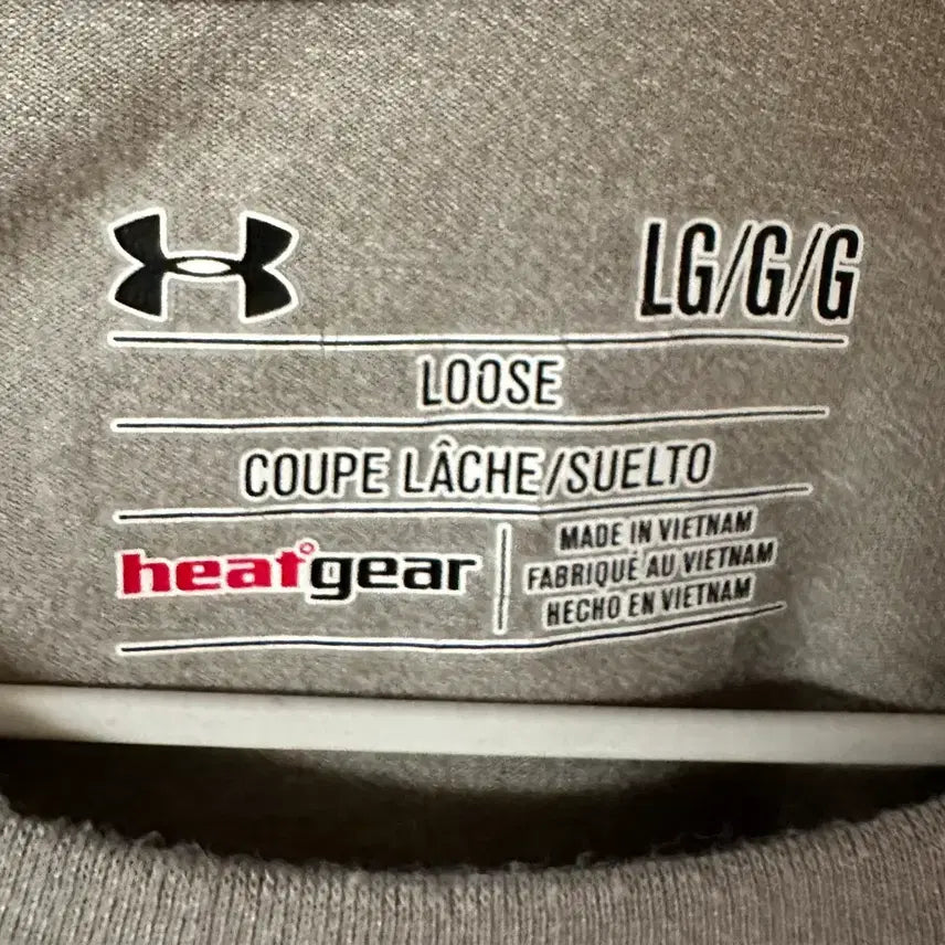[BUNJANG] Under Armour HeatGear Short Sleeve T-Shirt LG Grey / 언더아머 히트기어 반팔 그레이 색상 티셔츠 LG 사이즈