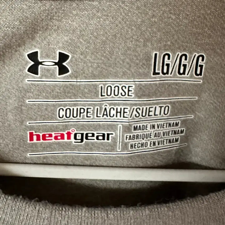 [BUNJANG] Under Armour HeatGear Short Sleeve T-Shirt LG Grey / 언더아머 히트기어 반팔 그레이 색상 티셔츠 LG 사이즈