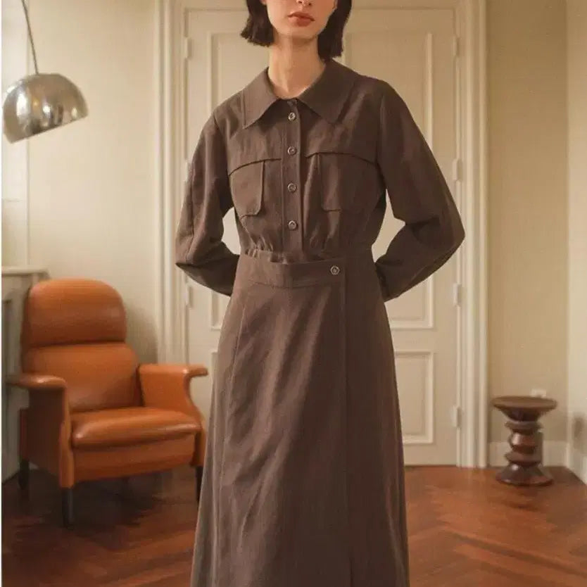 [BUNJANG] ON&amp;ON Wrap Style Long Dress Lavender Size 1 / (새상품)온앤온 랩스타일 롱원피스 라벤더색상 1사이즈