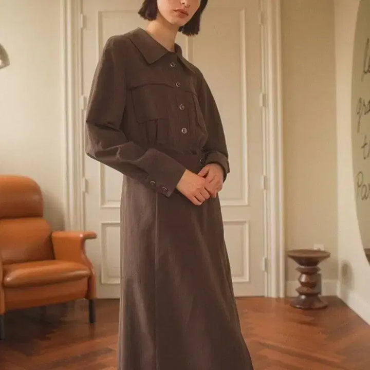 [BUNJANG] ON&amp;ON Wrap Style Long Dress Lavender Size 1 / (새상품)온앤온 랩스타일 롱원피스 라벤더색상 1사이즈