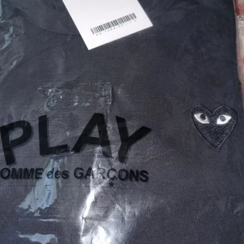 [BUNJANG] Comme des Garçons Black Heart Patch T-Shirt / 꼼데 블랙 하트 반팔티 M 새상품