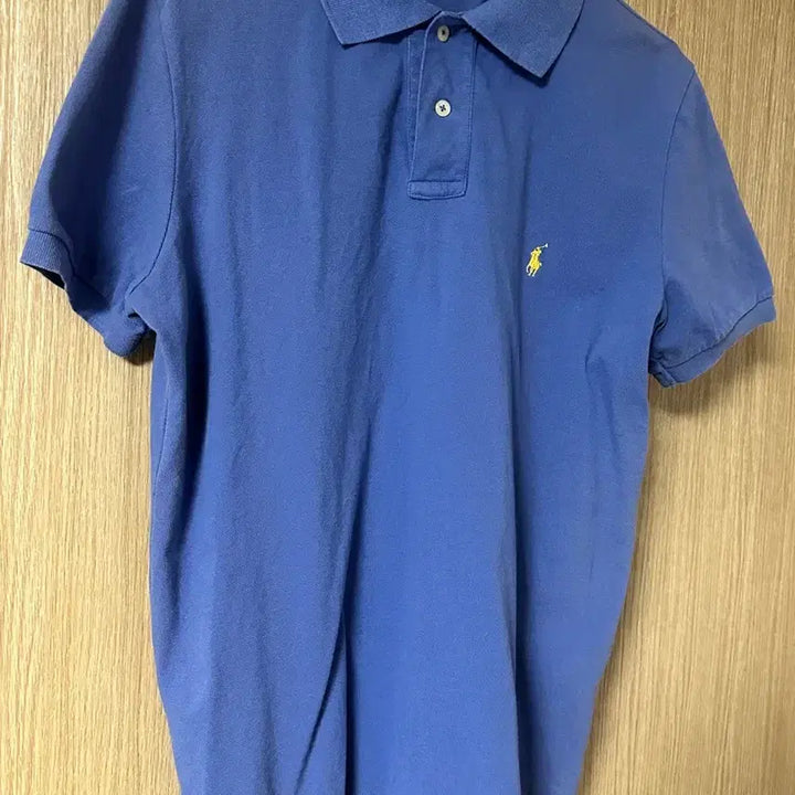 [BUNJANG] Polo Ralph Lauren Custom Fit T-Shirt Blue Size L / 폴로 랄프로렌 커스텀핏 반팔 카라티셔츠 블루 색상 L사이즈