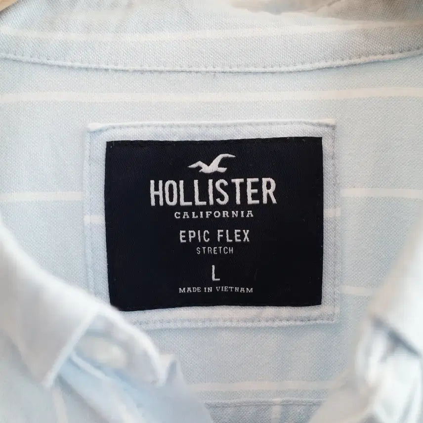[BUNJANG] Hollister Striped Cotton Shirt / HOLLISTER 홀리스터 스트라이프 셔츠