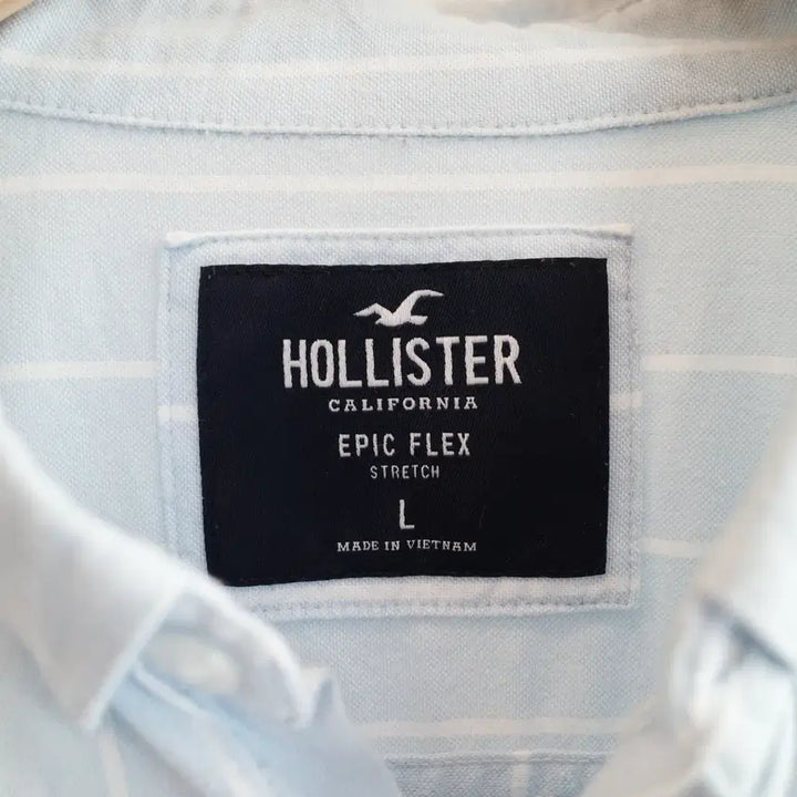 [BUNJANG] Hollister Striped Cotton Shirt / HOLLISTER 홀리스터 스트라이프 셔츠