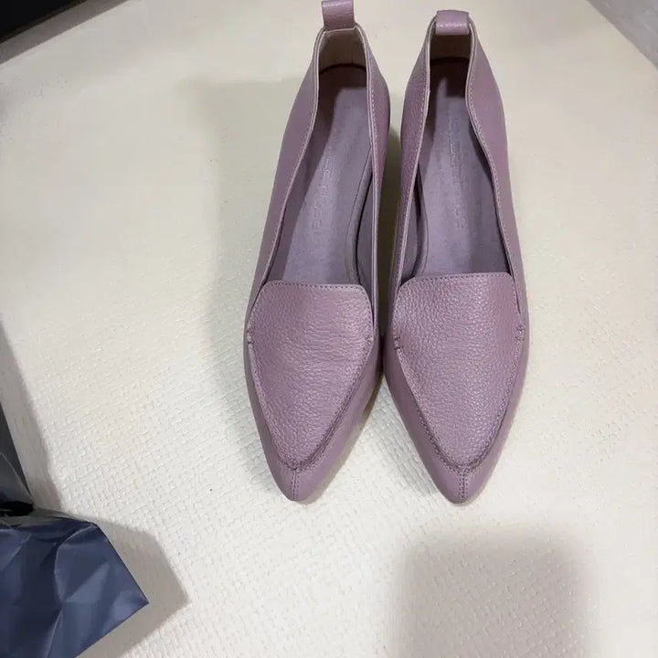 [BUNJANG] Rose Pink Leather Loafers - Women&