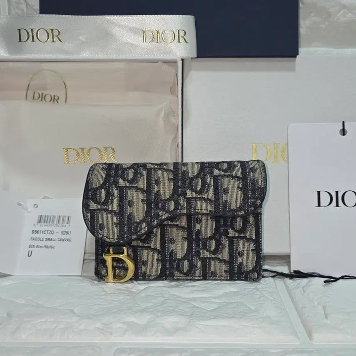 [BUNJANG] Dior Saddle Flap Card Holder Blue Oblique Jacquard / [공홈정품]디올 오블리크 새들 지갑