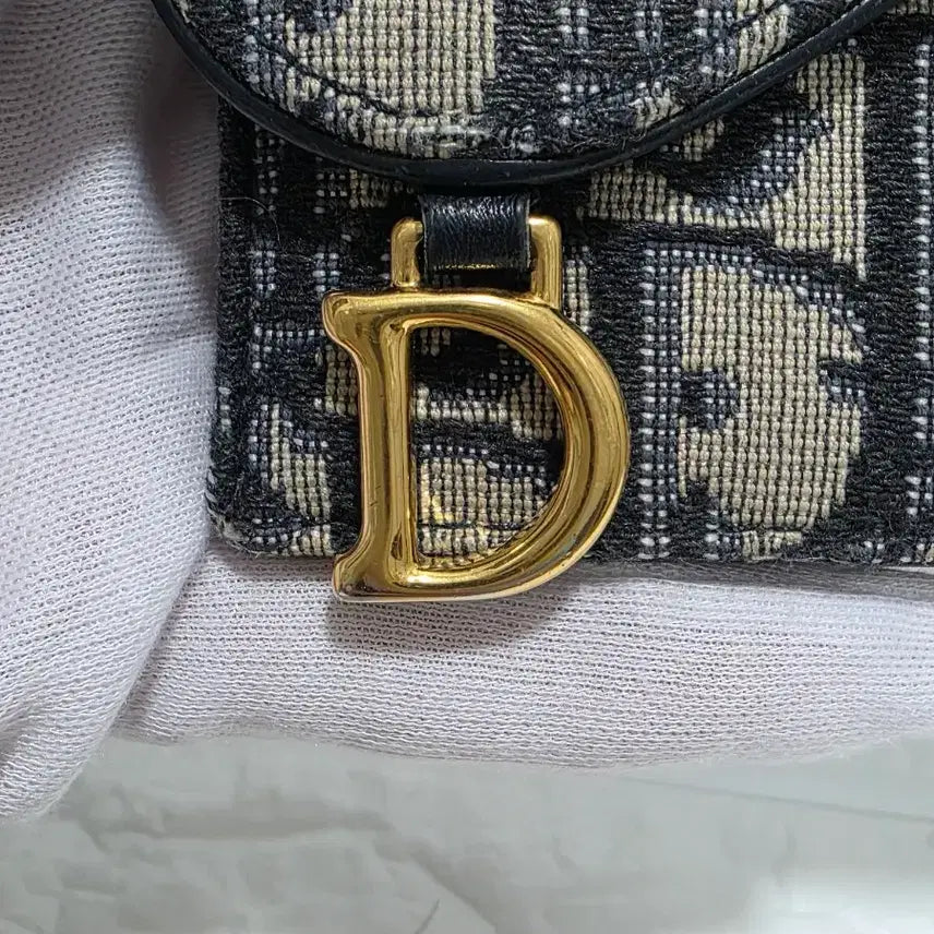 [BUNJANG] Dior Saddle Flap Card Holder Blue Oblique Jacquard / [공홈정품]디올 오블리크 새들 지갑