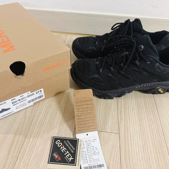 [BUNJANG] Merrell Moab 3 Synthetic GTX GORE-TEX Hiking Boots - Black, Size 275 / 머렐 모압3 GTX 블랙 275사이즈