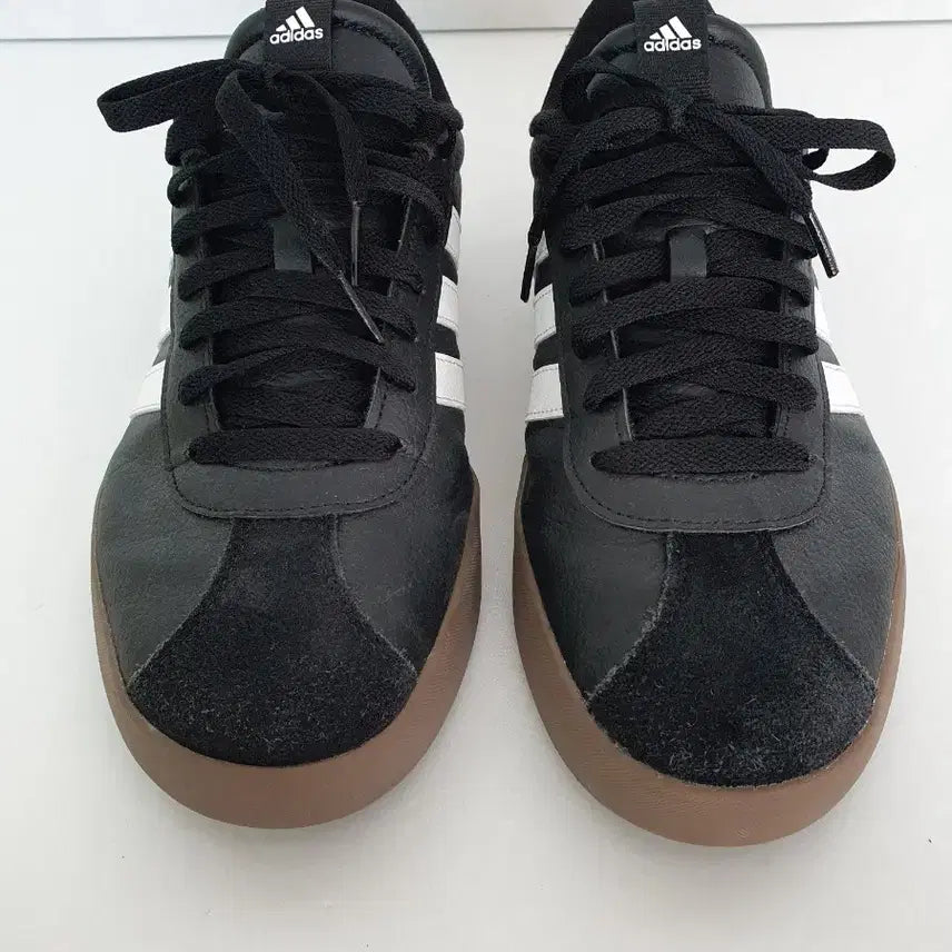 [BUNJANG] Adidas VL Court 3.0 Low Core Black Cloud White Sneakers / 아디다스 VL 코트 3.0 로우 코어 블랙 클라우드 화이트 (275)