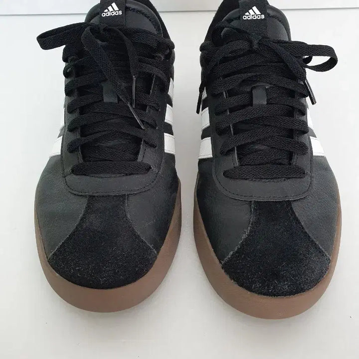 [BUNJANG] Adidas VL Court 3.0 Low Core Black Cloud White Sneakers / 아디다스 VL 코트 3.0 로우 코어 블랙 클라우드 화이트 (275)