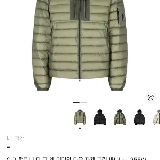 [BUNJANG] C.P. Company D.D. Shell Medium Down Jacket Green / C.P. 컴퍼니 D.D 쉘 미디엄 다운 자켓 그린