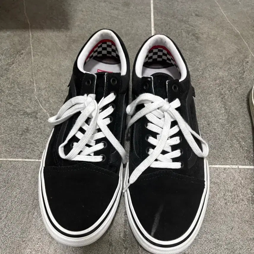 [BUNJANG] Vans Old Skool Checkerboard Sneakers / 반스 올드스쿨 팝니더