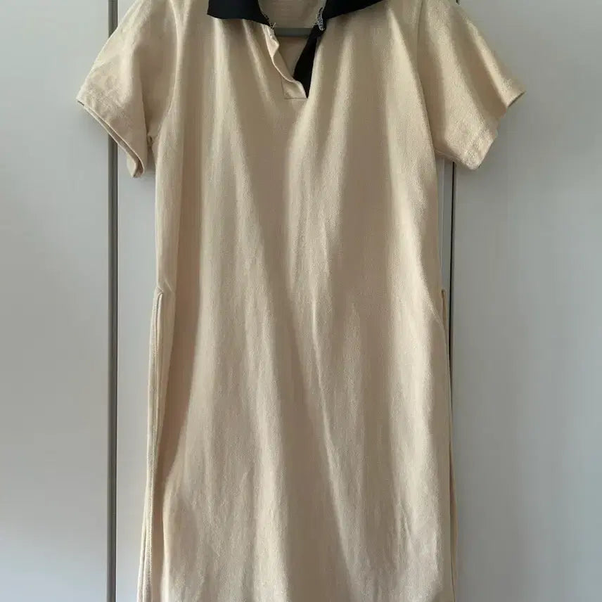 [BUNJANG] Colorblock Collar Mini Dress / 배색 카라 미니원피스