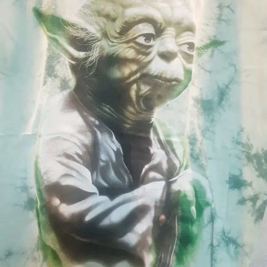 [BUNJANG] Star Wars Yoda Tie-Dye T-Shirt / 스타워즈 굿즈 정품. 요다. 타이 다이 반팔티.