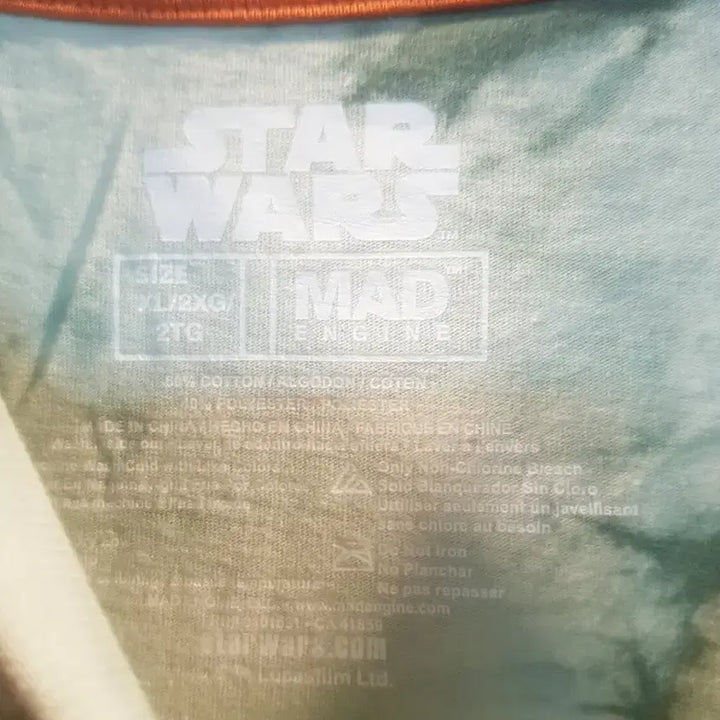 [BUNJANG] Star Wars Yoda Tie-Dye T-Shirt / 스타워즈 굿즈 정품. 요다. 타이 다이 반팔티.