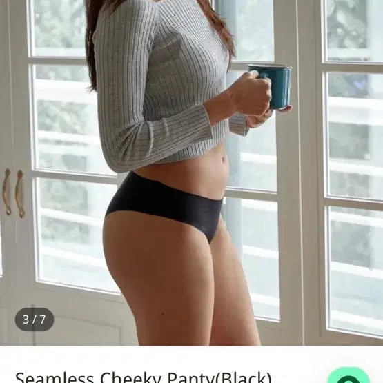 [BUNJANG] Seamless Cheeky Panties 5-Pack / (새것)심리스 치키 팬티 5장 일괄