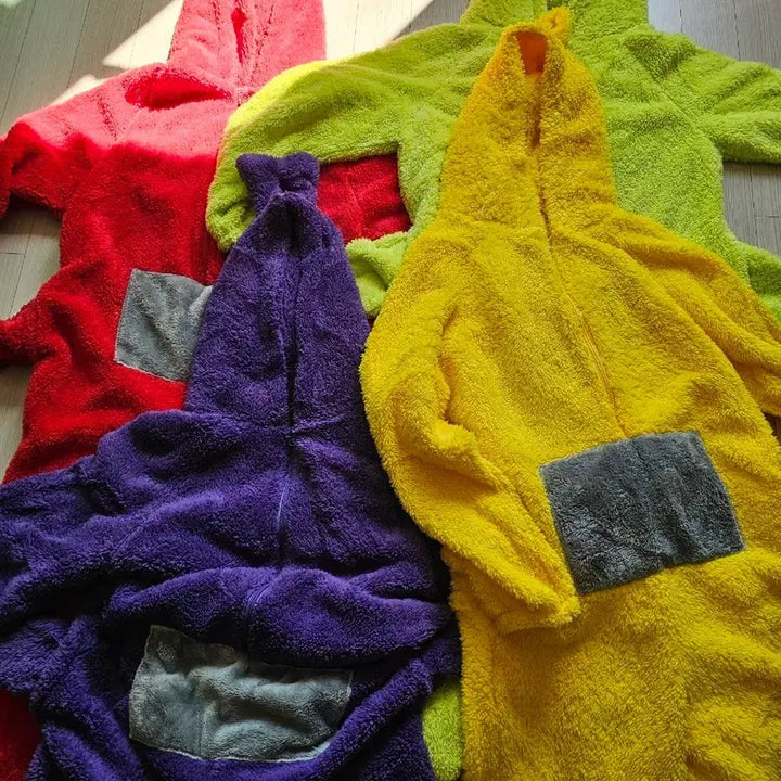 [BUNJANG] Teletubbies Cosplay Pajamas Bundle Set / 텔레토비 코스프레 졸사 캐릭터옷 수면잠옷 일괄판매