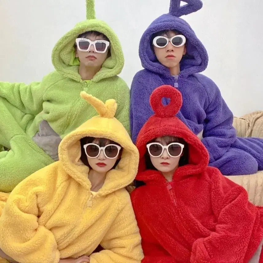 [BUNJANG] Teletubbies Cosplay Pajamas Bundle Set / 텔레토비 코스프레 졸사 캐릭터옷 수면잠옷 일괄판매