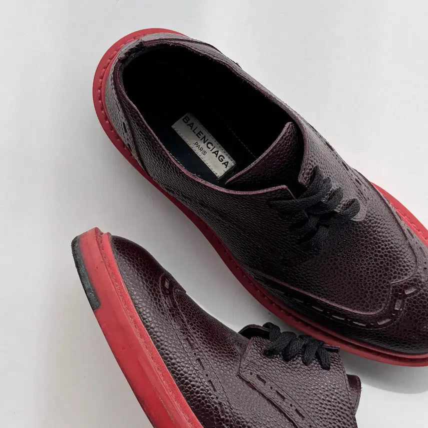 [BUNJANG] Balenciaga Oxford Brogue Leather Loafers / 발렌시아가 옥스포드 브로그