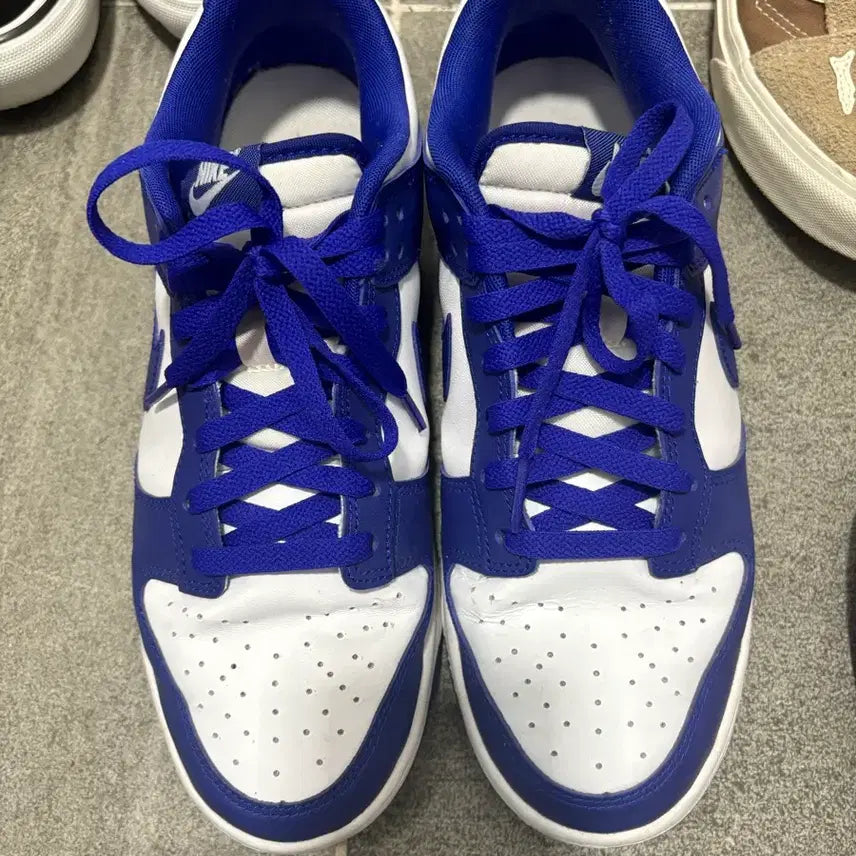 [BUNJANG] Nike Dunk Low White/Blue Sneakers / 나이키 덩크 로우 흰/파 운동화