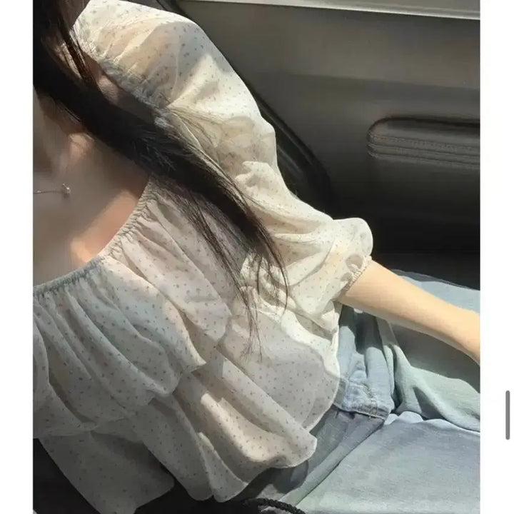 [BUNJANG] Monoph Shirring Blouse / 모너프 셔링 블라우스