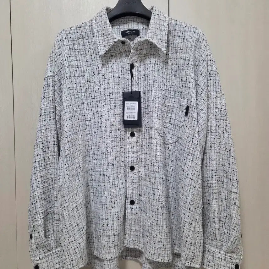 [SOLD OUT] [46] 송지오 26SS 트위드 셔츠 화이트