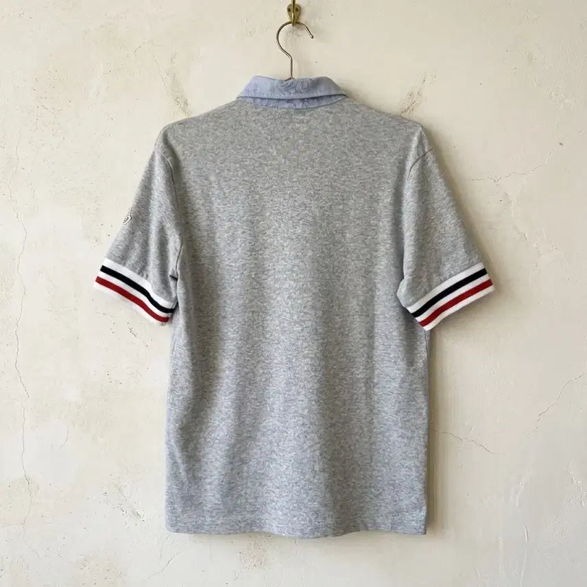 [BUNJANG] Moncler Tricolor Piqué Polo Shirt / MONCLER Tricolor Polo