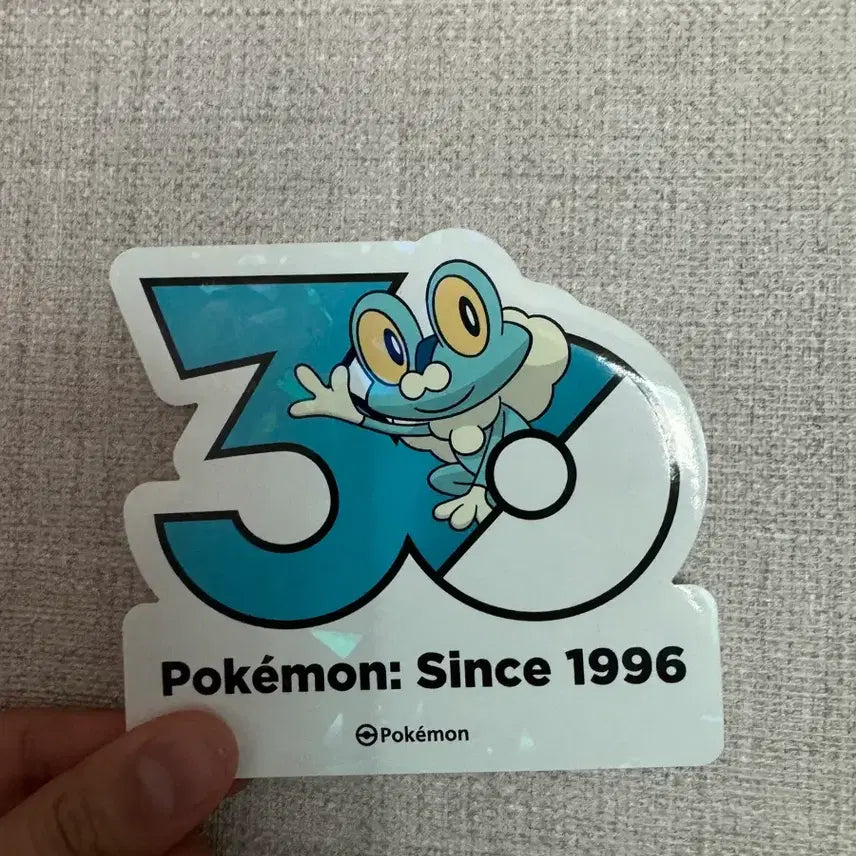[BUNJANG] Pokemon 30th Anniversary Sticker Froakie / 포켓몬 30주년 스티커 개구마르